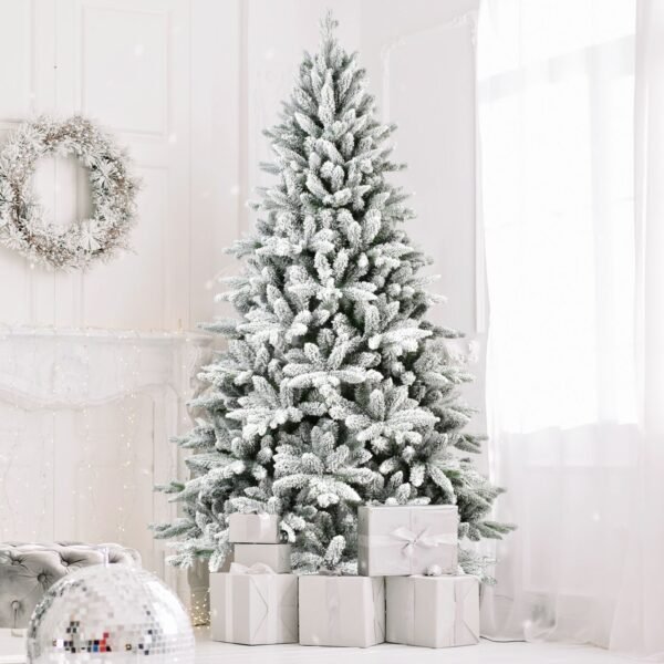 6FT Flocked Artificial Christmas Tree - Image 3
